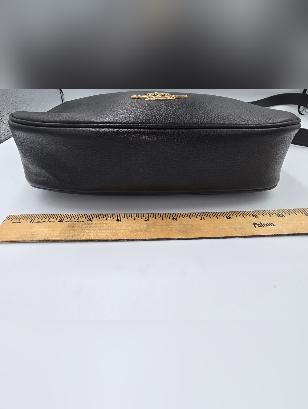 COACH C1648 Ellie File Bag Black Pebbled Leather Crossbody Shoulder Bag Purse ** - Picture 5 of 16